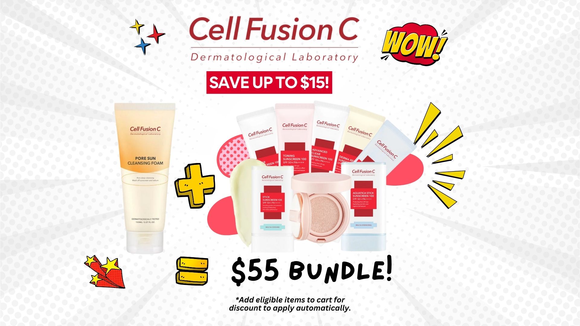 Cell Fusion C Cleanser Sunscreen Bundle Deal